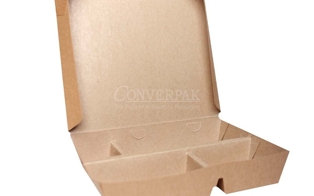 Lunch Box Partisi Kraft 4 sekat